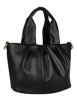 Black Casual Solid Handheld Bag