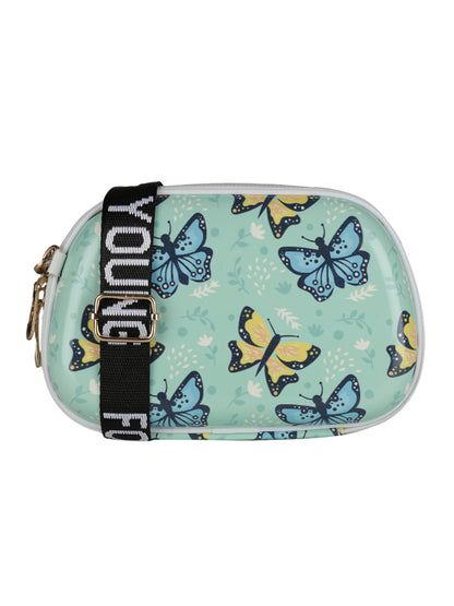 MINI WESST Blue Casual Solid Sling Bag(MWHB190PR)