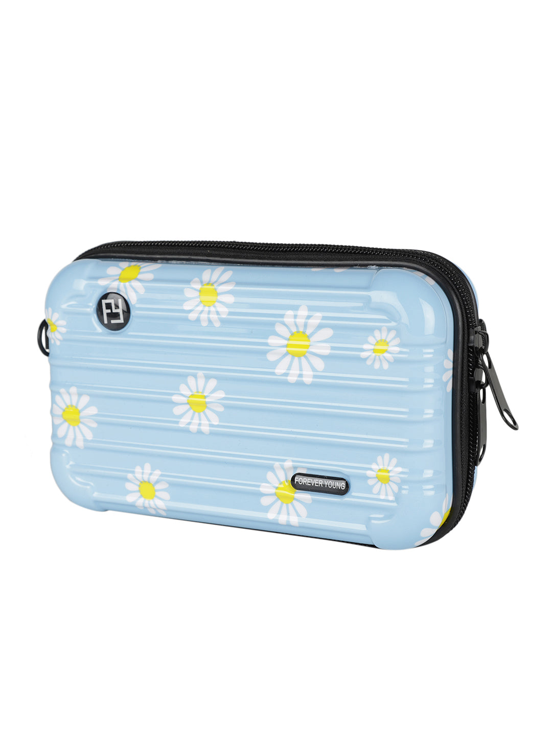MINI WESST Blue Casual Solid Sling Bag(MWHB193PR)
