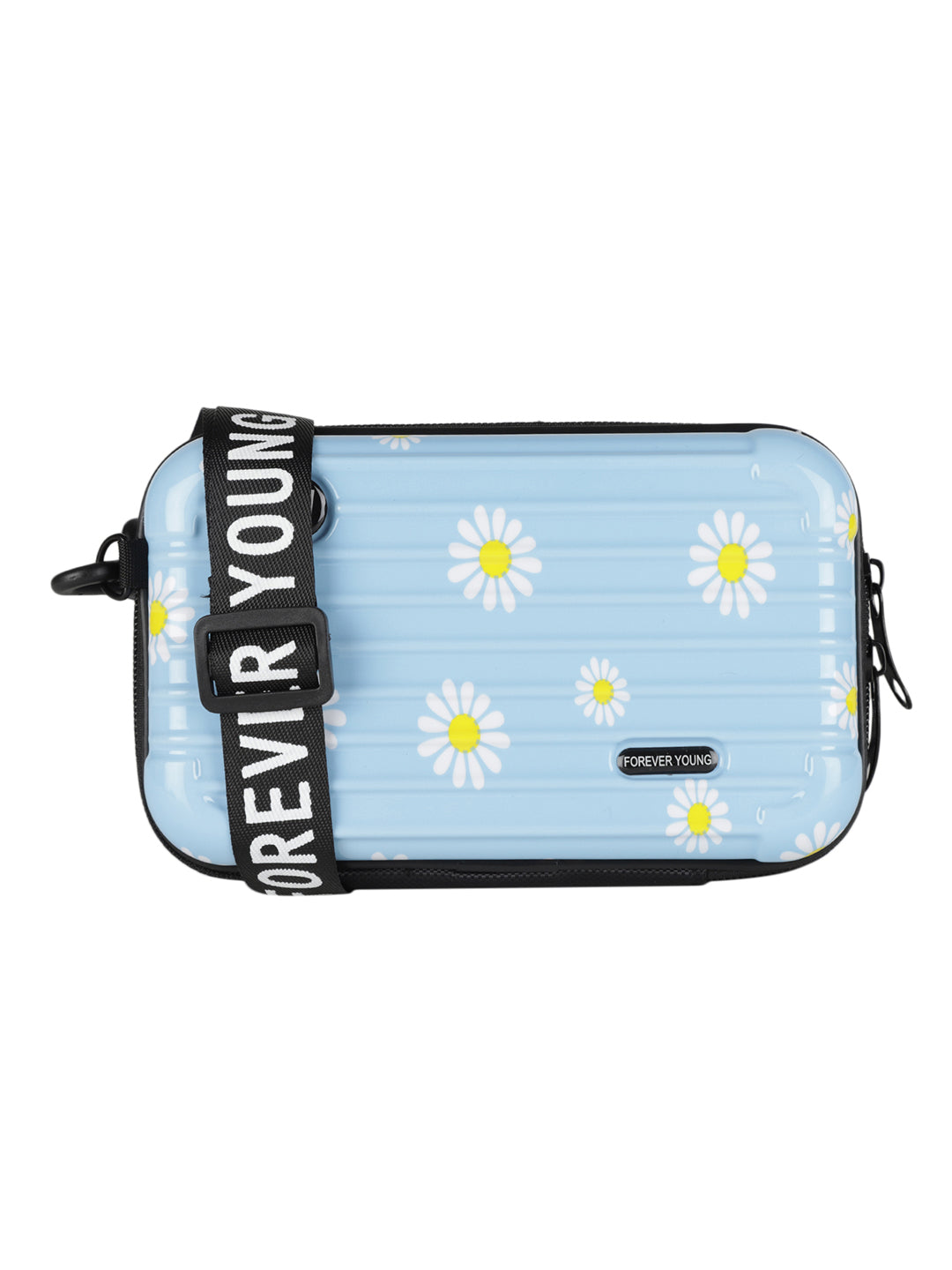 MINI WESST Blue Casual Solid Sling Bag(MWHB193PR)