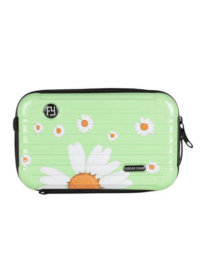 MINI WESST Green Casual Solid Sling Bag(MWHB194PR)