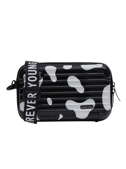 MINI WESST Black Casual Solid Sling Bag(MWHB202PR)