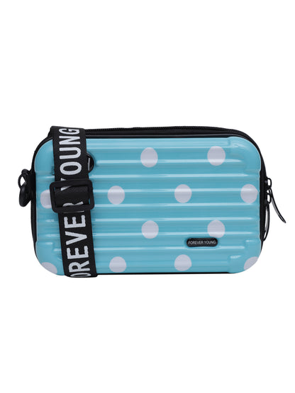 MINI WESST Blue Casual Solid Sling Bag(MWHB198PR)