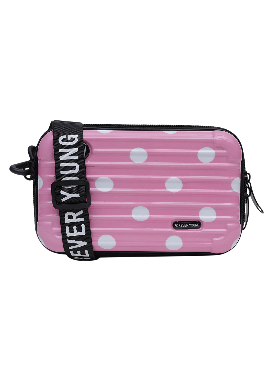 Pink Casual Solid Sling Bag