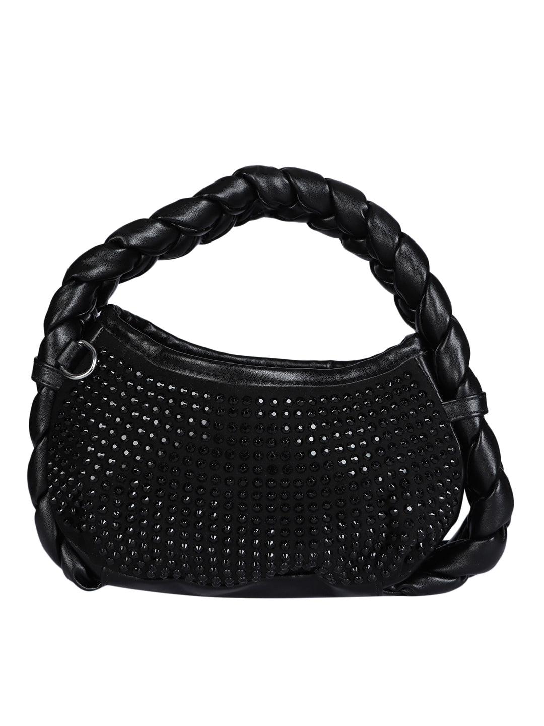 Women's Black Handheld Bag