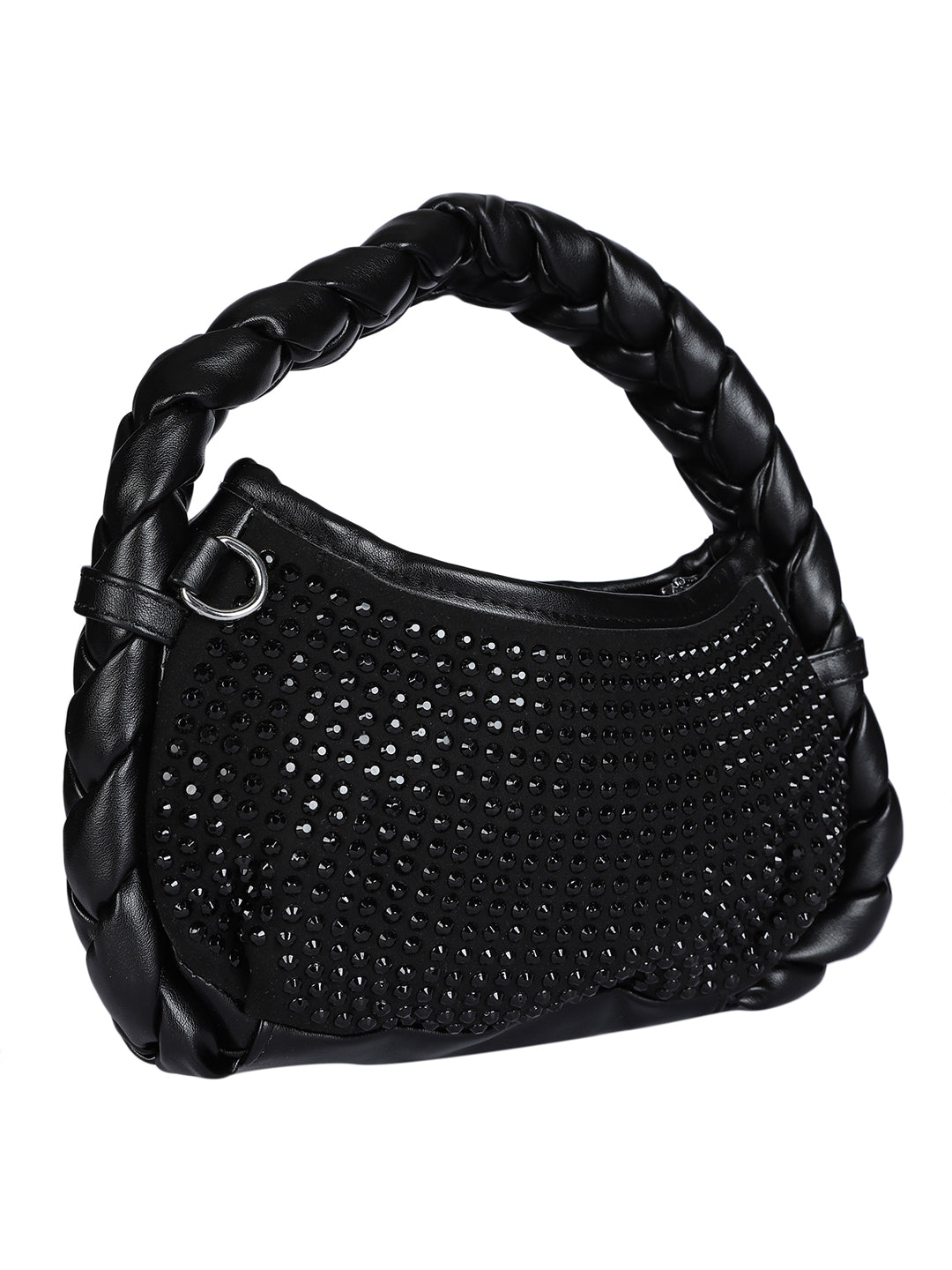 Women's Black Handheld Bag