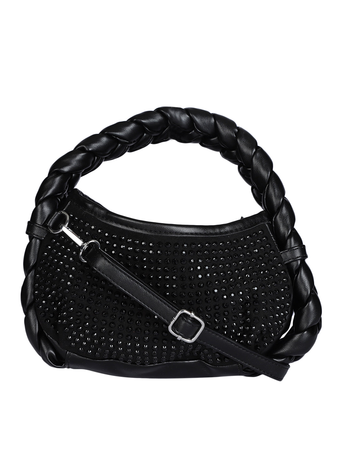 Women's Black Handheld Bag