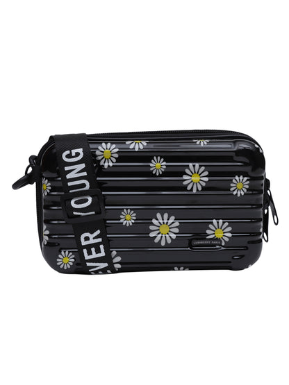 MINI WESST Black Casual Solid Sling Bag(MWHB205PR)