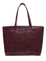 Louise Vegan Maroon Tote Bag