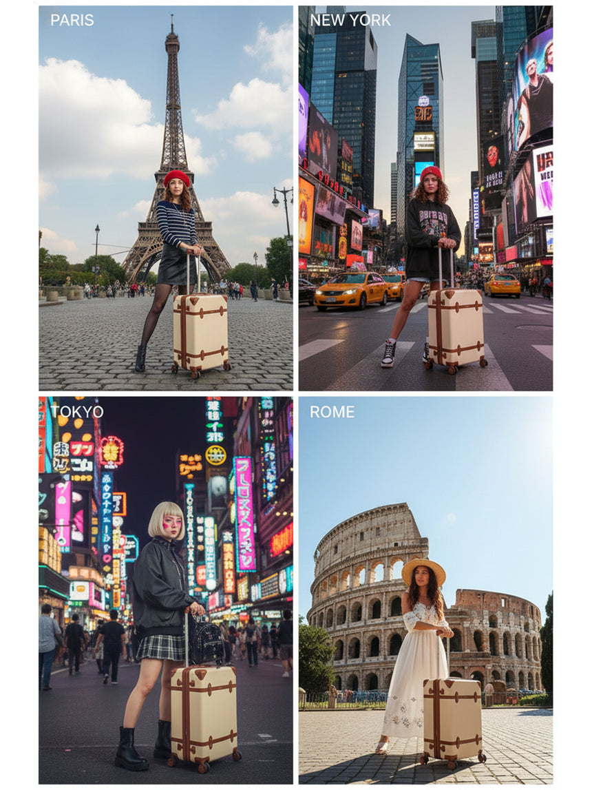 EMILY IN PARIS SET OF 3 LUGGAGE