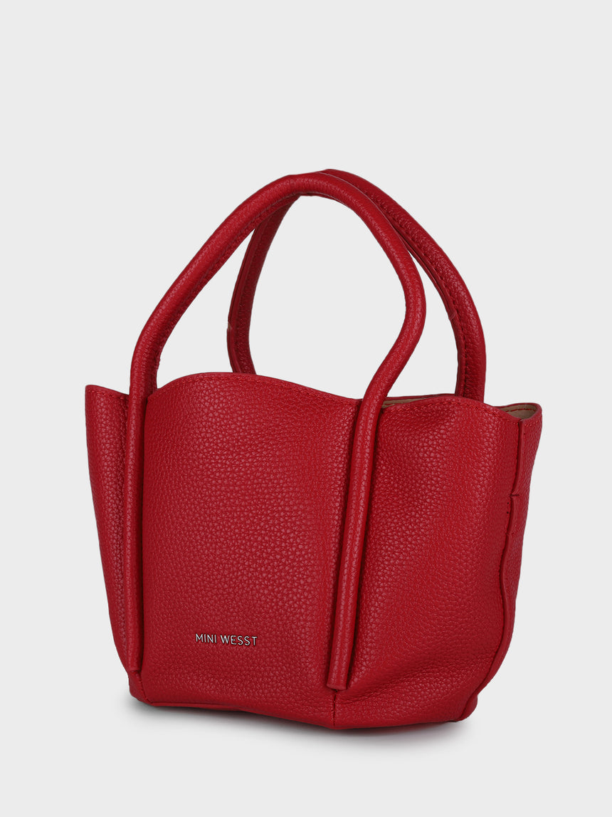Barbara Red Bucket Handbag
