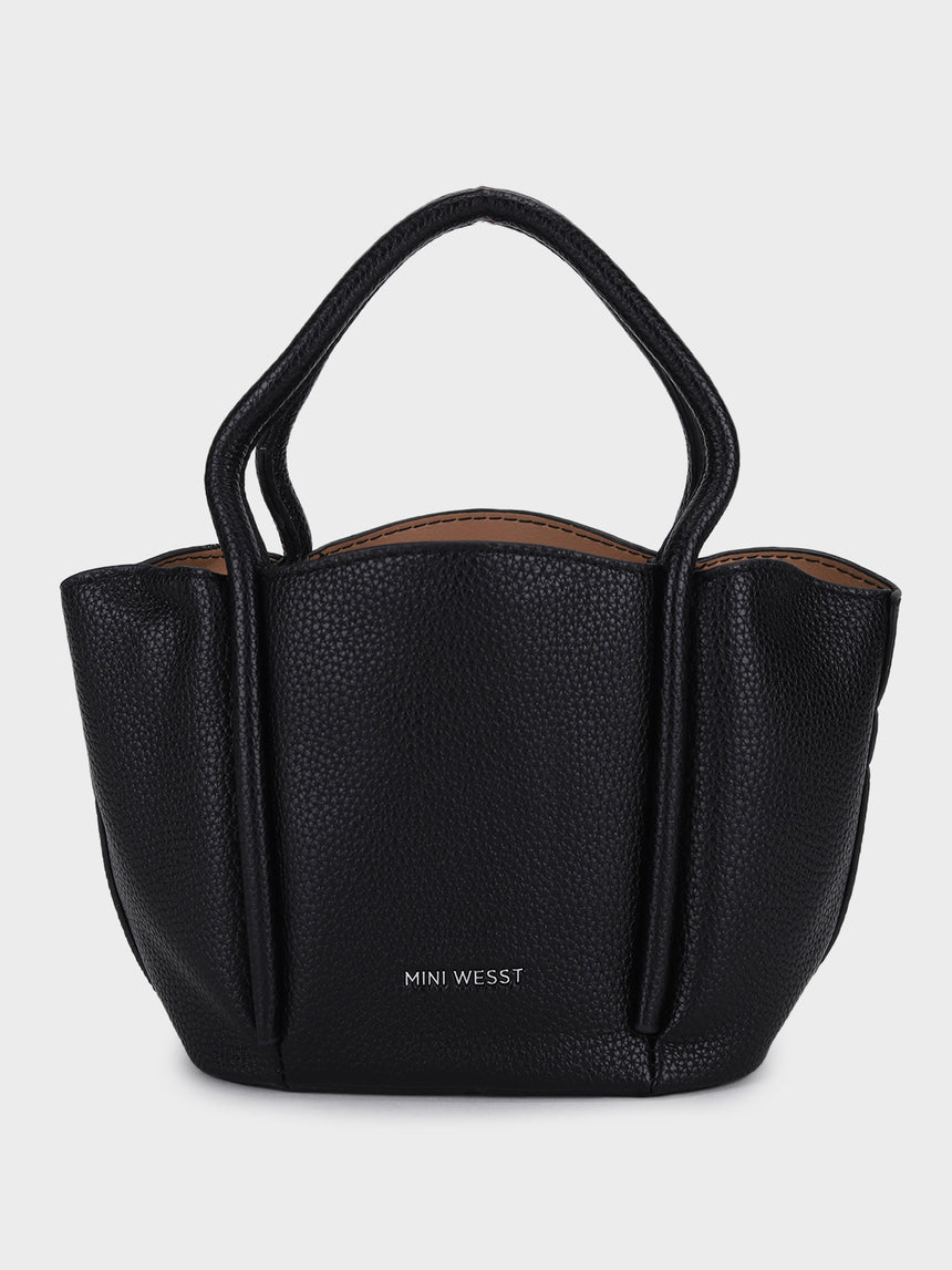Barbara Black Bucket Handbag