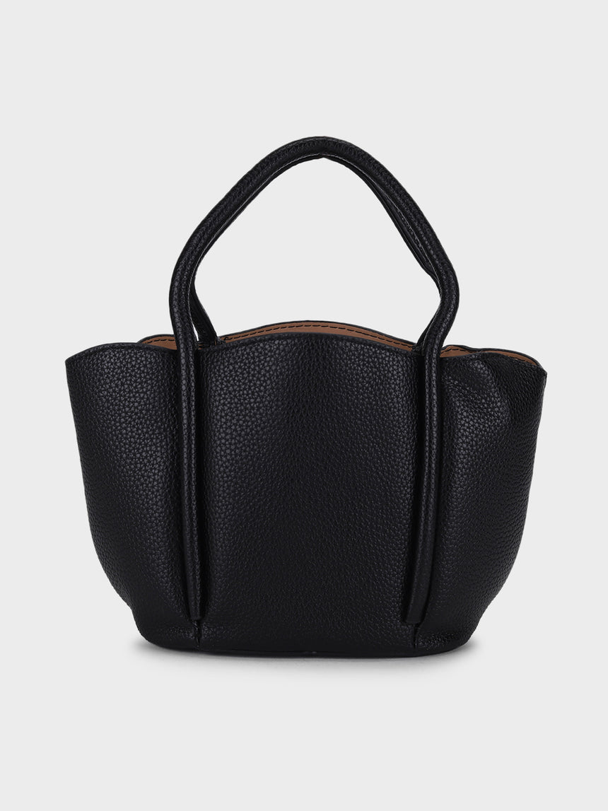 Barbara Black Bucket Handbag