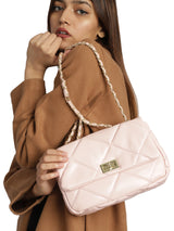 Pink Casual Solid Sling Bag