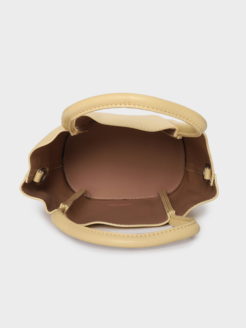 Barbara Yellow Bucket Handbag