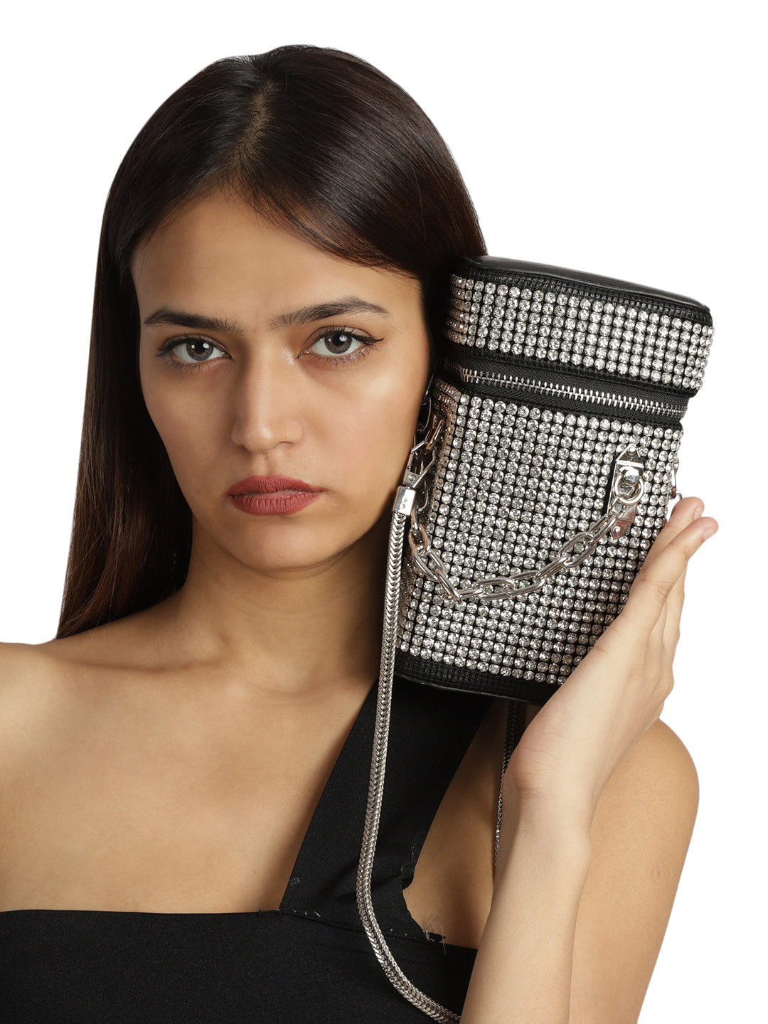 Silver Party Sling Bag