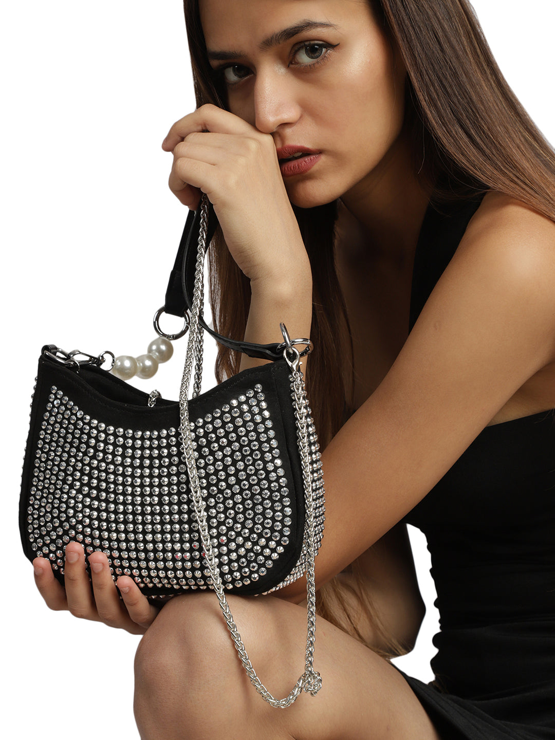 Silver Party Handheld Bag