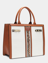 Broadway Luxe White London Tote