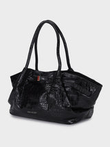 Black Hana Croco Totebag