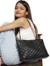 Casual Solid Black Sling Bag