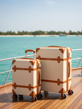 Emily In Paris Beige Set Of Small & Large Luggage