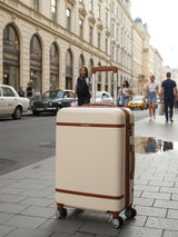 Wanderlust Beige Set Of Small & Large Luggage