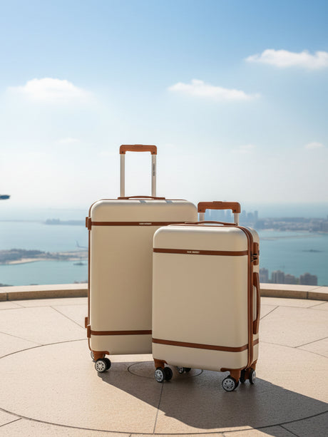 Wanderlust Beige Set Of Small & Medium Luggage