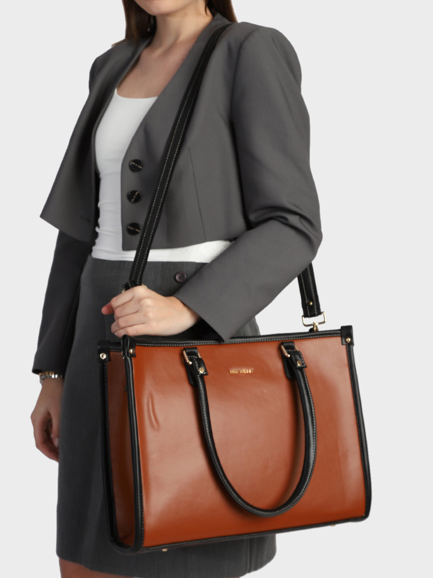 Brown Hannah Classic Tote Bag
