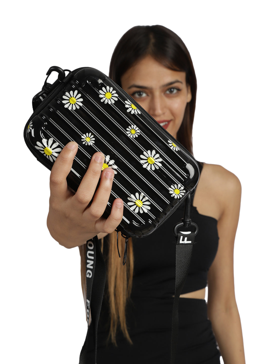 MINI WESST Black Casual Solid Sling Bag(MWHB205PR)