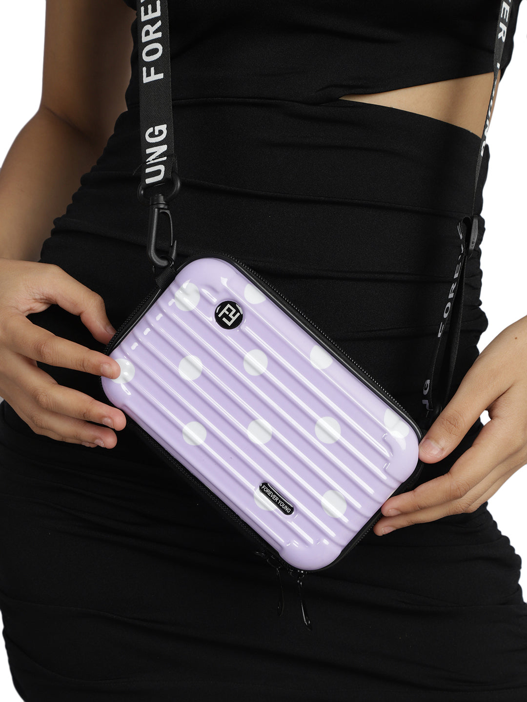 MINI WESST Purple Casual Solid Sling Bag(MWHB197PR)