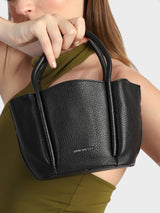 Barbara Black Bucket Handbag
