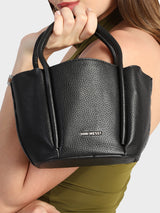 Barbara Black Bucket Handbag