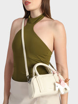Nora White Sling Bag