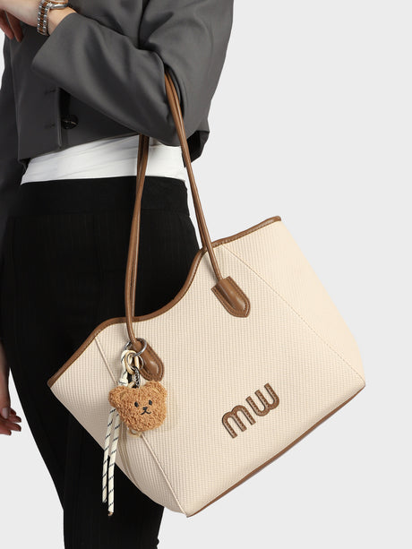 Mw Teds Off-White Tote Bag
