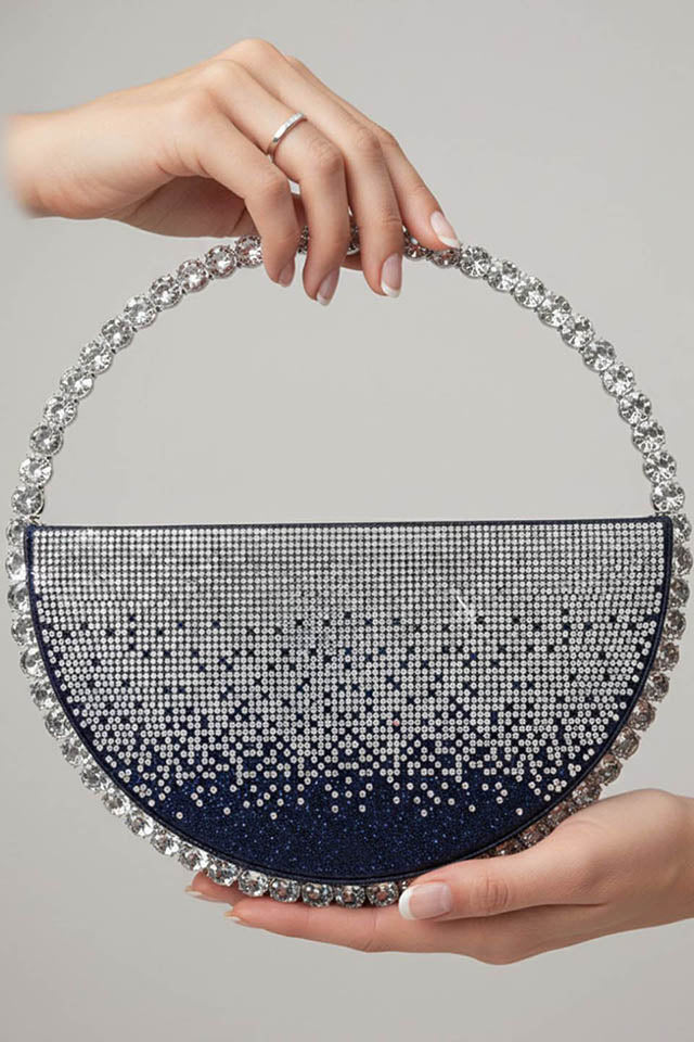 Yasmine Blue Clutch
