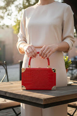 Lola Red Clutch