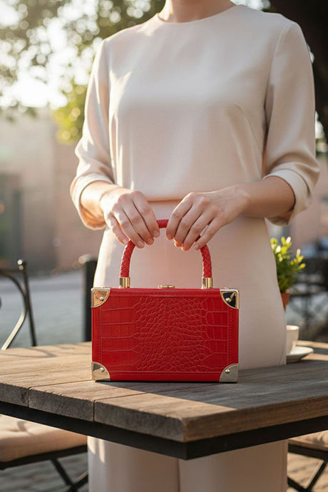 Lola Red Clutch