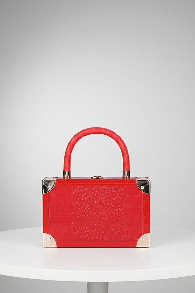 Lola Red Clutch