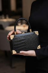 Lola Black Clutch