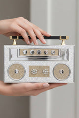 The Radio Silver Clutch