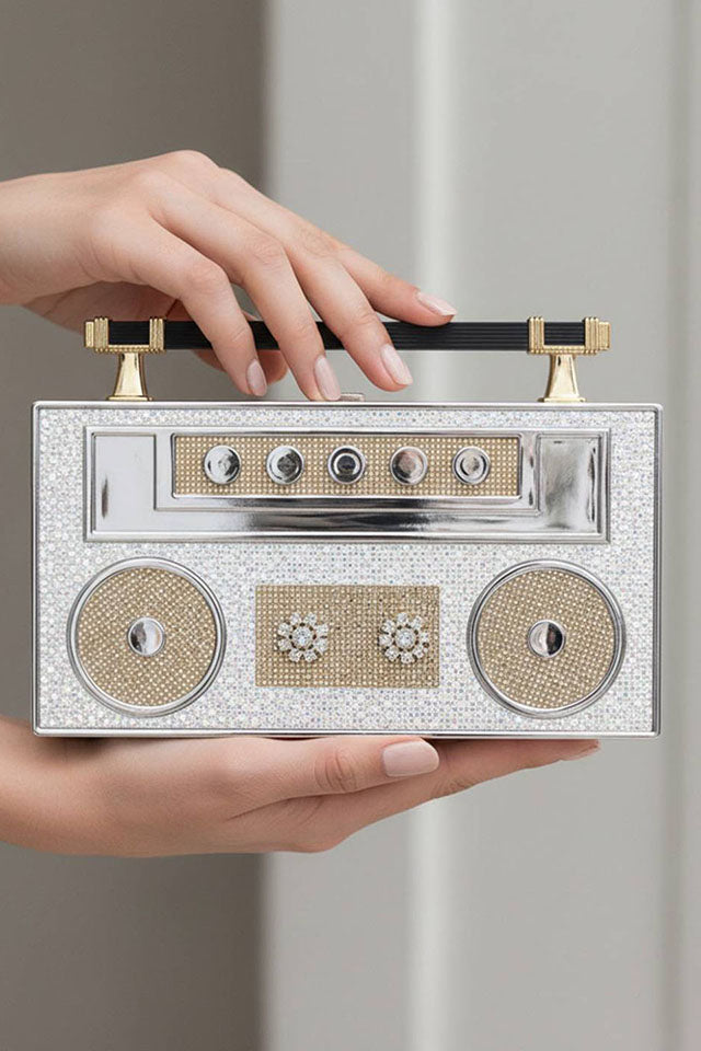 The Radio Silver Clutch