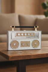 The Radio Silver Clutch