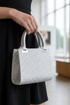 Zoe Silver Clutch