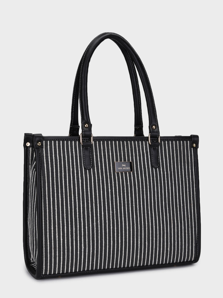 LEXI STRIPPED  TOTE BAG