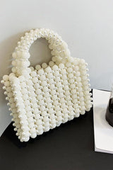 Pearl White Bucket Bag