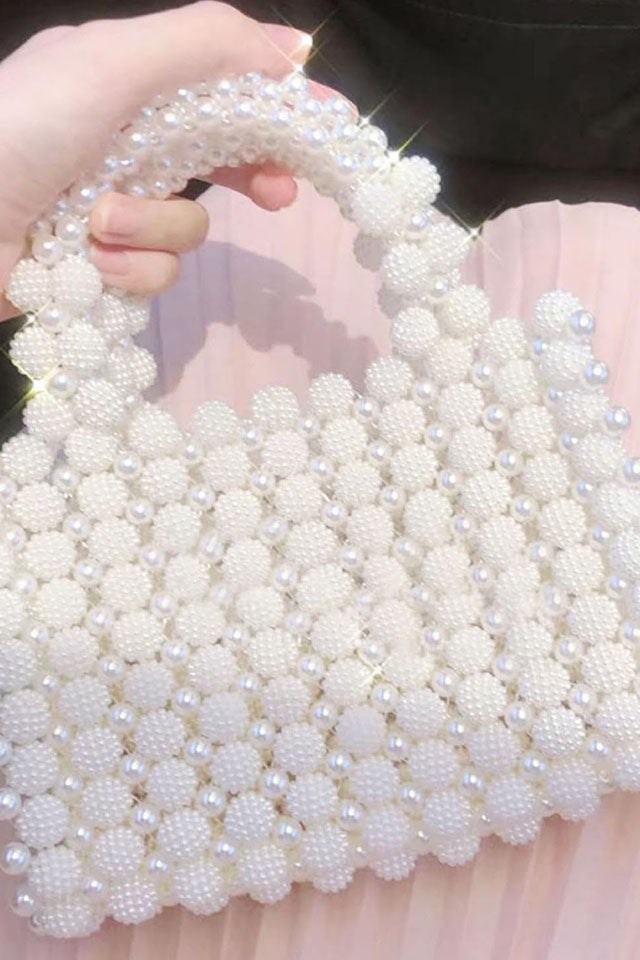 Pearl White Bucket Bag