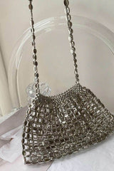 Aura Silver Clutch