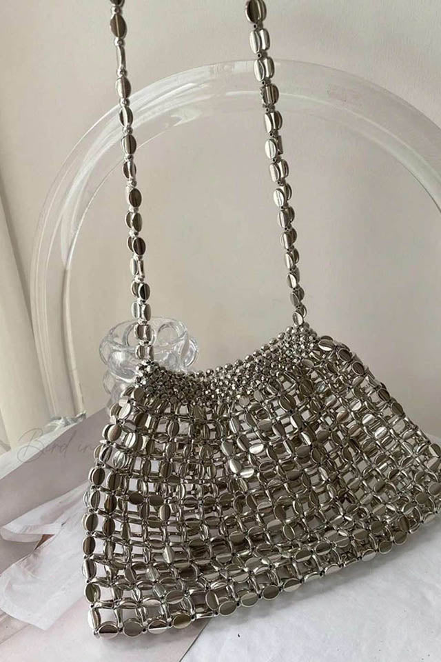 Aura Silver Clutch