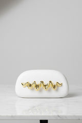 Inaya White Clutch