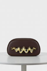 Inaya Brown Clutch
